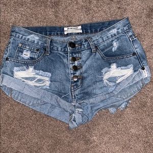 One Teaspoon button fly Bandit short 26